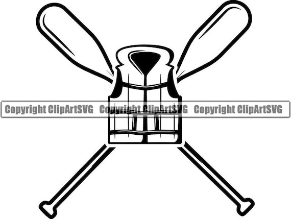 Kayak Logo 20 Life Vest Kayaking Canoe Whitewater River Etsy