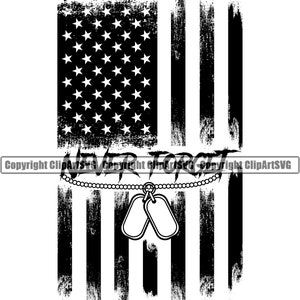 Etiquetas para perros Bandera de EE. UU. Never Forget Fallen Soldier Vet War Hero Sign EE. UU. Veterano Arma P.O.W. M.I.A Art Design Logo SVG Vector Clipart Archivo de corte