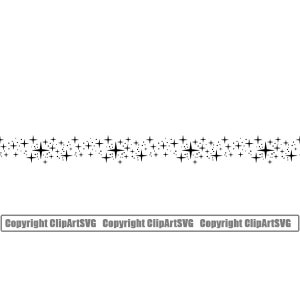 Stern Flare Linie Rahmen Glänzend Hell Lichtstrahl Funkeln Glow Glitzer Staub Blitz Magisch Magisch Twinkle Art SVG PNG Vektor Clipart Schneiden Schneiden