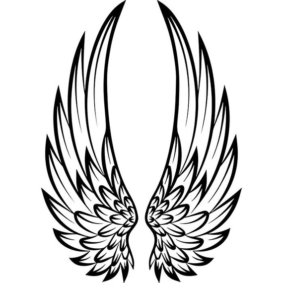 Angel Wings 5 Decorative Ornate Design Element Fantasy ...