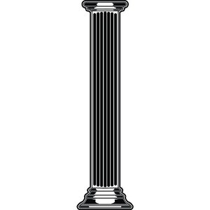 Kolom #1 Architectuur Pijler Kolom Romeinse antieke oude bouw gebouw. SVG. PNG Clipart Vector Cricut Cut snijden