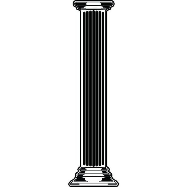 Column #1 Architecture Pillar Column Roman Antique Ancient Construction Building .SVG .PNG Clipart Vector Cricut Cut Cutting