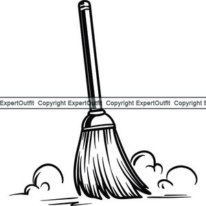 Maid Besen Fegen Kostüm Sauber Reinigung Stick Besenstiel Boden Kehrer Staub Haushalt Boden .SVG .PNG Clipart Vektor Cricut Cut Cutting