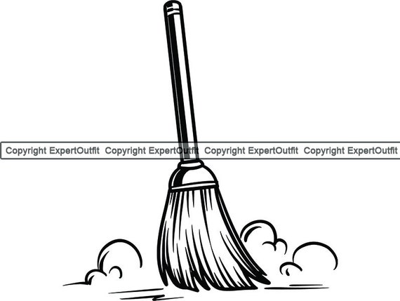 broom sweep clipart