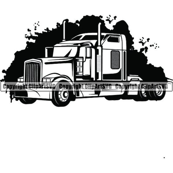 Free Free 296 18 Wheeler Semi Truck Svg SVG PNG EPS DXF File