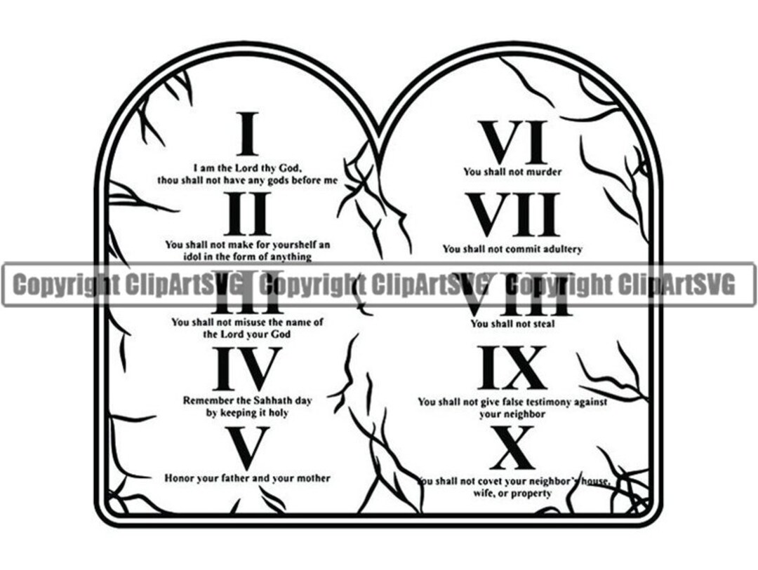 Ten Commandments #1 Religion Christianity Faith Biblical Christian Rock ...