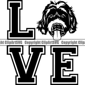 Labradoodle #21 Liebe Hund Lächelnd Glücklich Rasse Welpe K-9 Stammbaum Reinrassige Blutlinie Tier Haustier Hund Logo.SVG .PNG Vektor Cricut Cut Cutting