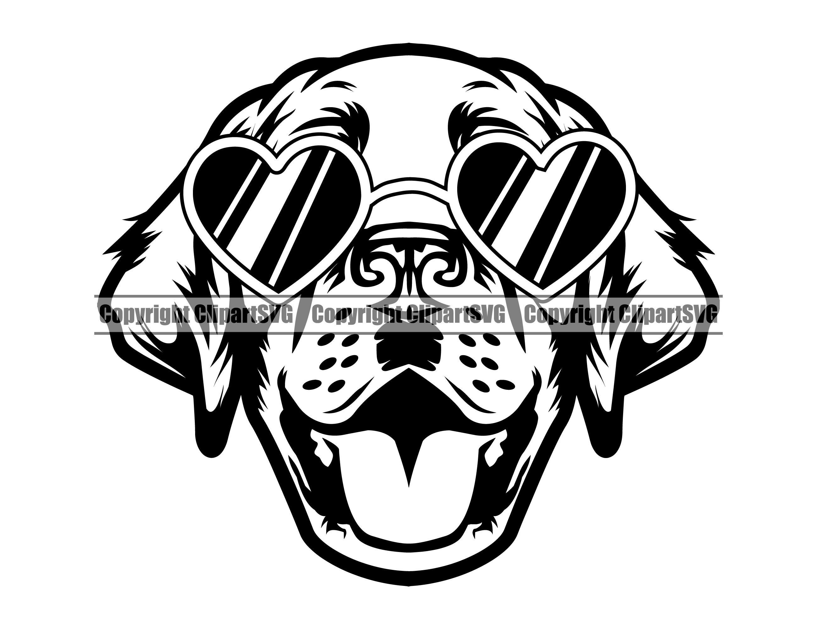 Labrador Retriever Dog Heart Sunglasses American Breed Paw Etsy