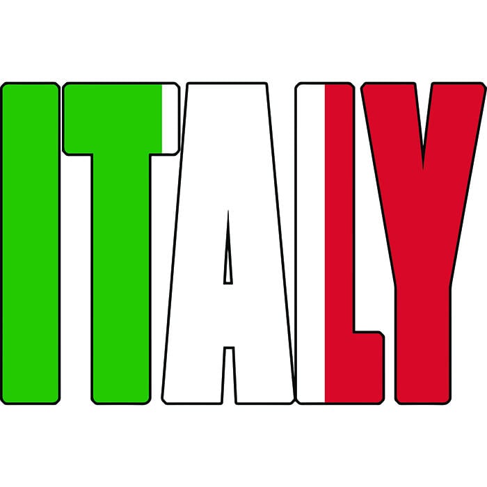 Italy Text Flag Italian Italia Europe Country World National | Etsy