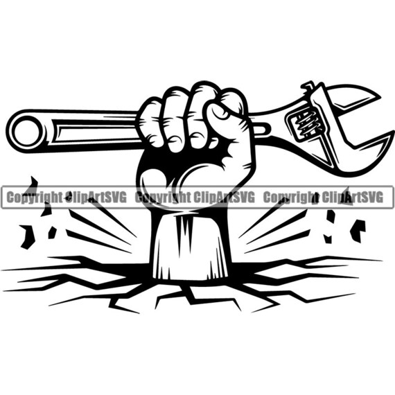 Construction Logo 63 Mechanic Plumbing Hand Wrench Toolbox Etsy