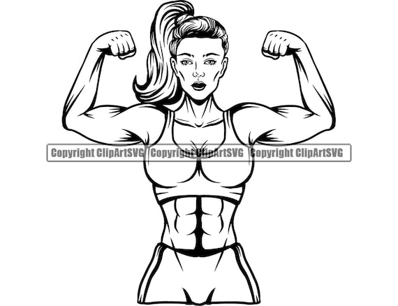 Bodybuilder flexing muscle pose Royalty Free Vector Image