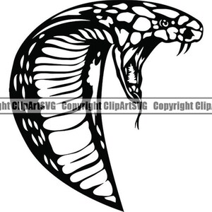 Cobra Snake #8 hoofd reptiel Wildlife Wild dier dierentuin mascotte slang Viper Python Design Logo. SVG. PNG Clipart Vector Cricut knippen snijden