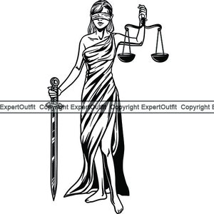 Lawyer Law Scale Balance Augenbinde Gerechtigkeit Richter Gericht Stenograph Opfer Haft Kaution Sword.SVG.PNG Clipart Vektor Cricut Cut Cutting