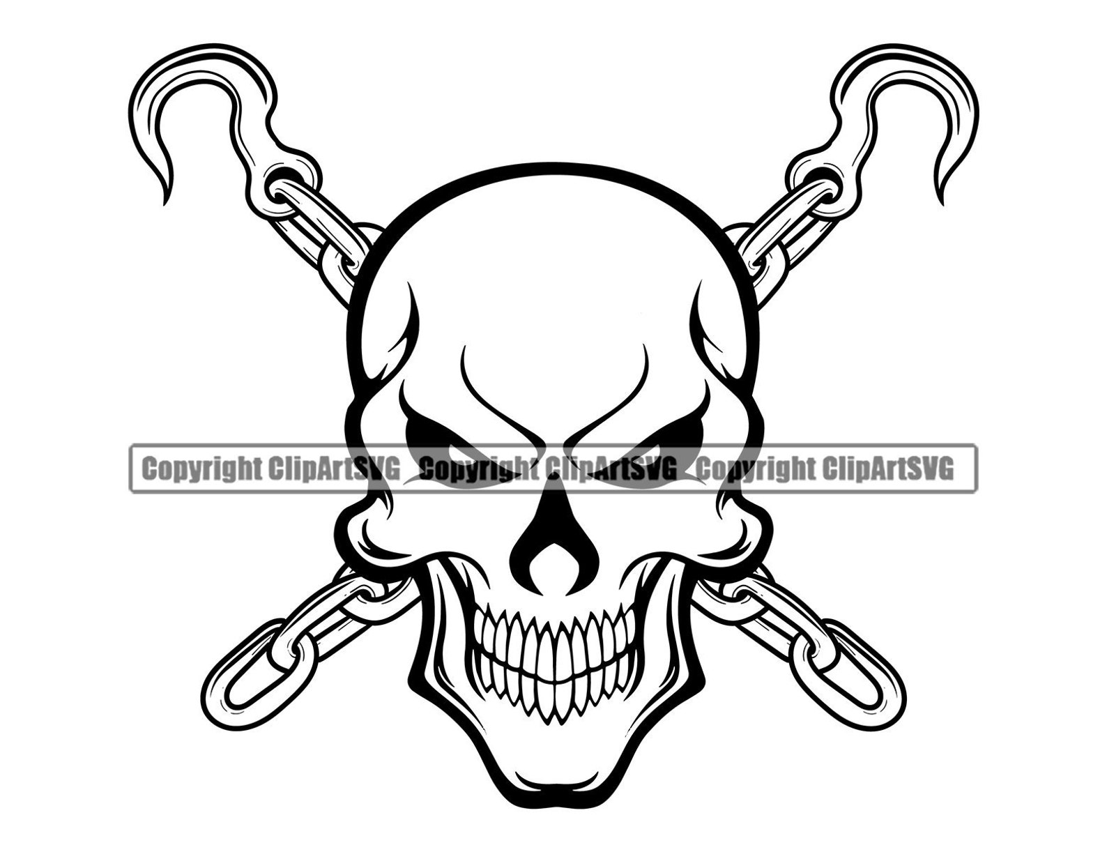 Skull Skeleton Tow Truck Driver Towing Hook Chain Trucker Etsy