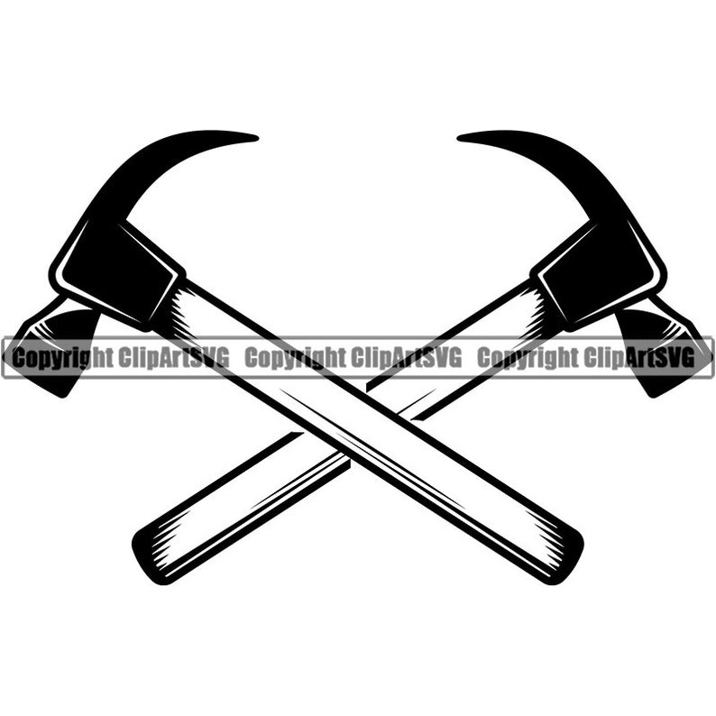 Construction Logo 1 Hammer Tool Toolbox Handyman Work Worker Etsy