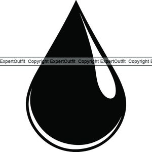 Water Drop #3 Puddle Liquid Splash Drip Wet Splashing Splatter Paintball Blood Design Element .SVG .PNG Clipart Vector Cricut Cut Cutting
