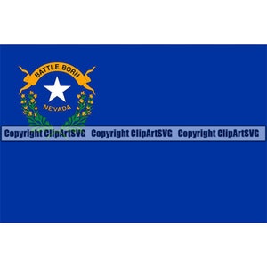 Nevada State Flagge USA USA Vereinigte Amerika American Nation National Art .JPG .PNG Instant Clipart Clip Art Design Grafik Download Datei