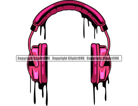 Retro Style Headphones White Vinyl Nontransparent Decal Sticker 5