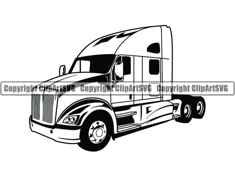 Free Free 74 18 Wheeler Truck Driver Svg SVG PNG EPS DXF File