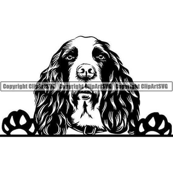 English Springer Spaniel Vinyl Decal-Style 04 Wall Decals & Murals Home