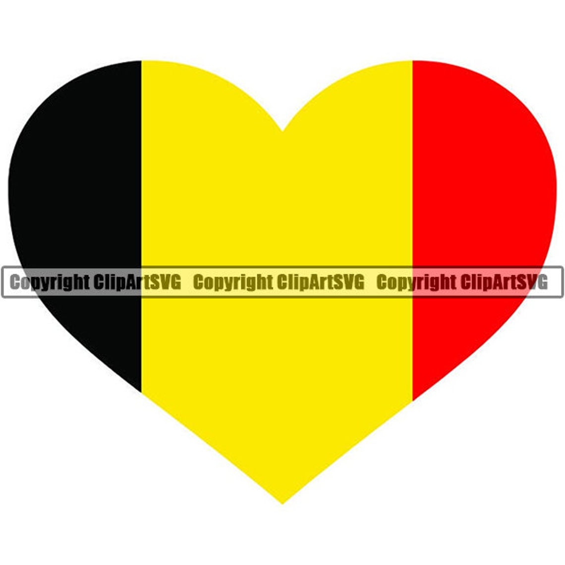 Belgium Heart Shaped Flag Belgian Europe Country World | Etsy