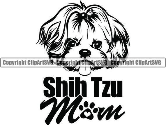 Download Free Shih Tzu 34 Mom Love Dog Breed K 9 Toy Group Lap Animal Pet Etsy SVG Cut Files