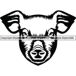 Pig #4 Pork Farm Animal Hog Grill Grilling Meat Barbecue Butcher Cooking Cook Out Chef Food Restaurant Logo.SVG .EPS Cricut Cut Cutting File