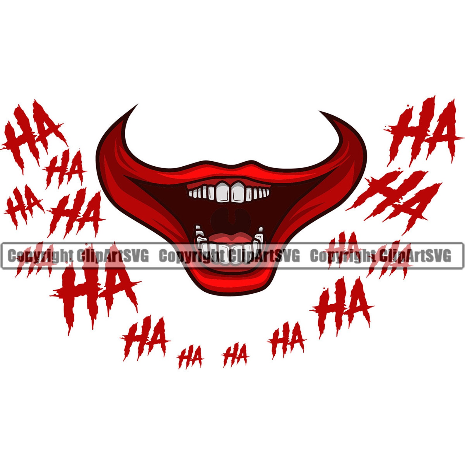 Free Joker Smile Svg For Mask 566 SVG PNG EPS DXF File