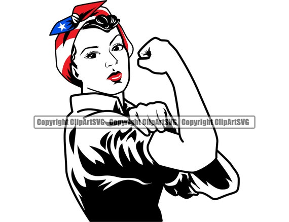 Download Puerto Rico Rican Strong Woman Flex Flexing Muscle Bicep Etsy