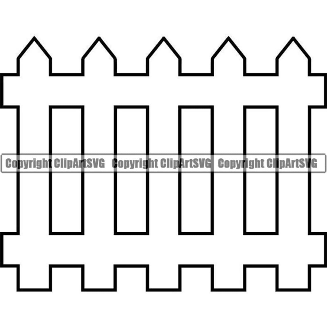 White Picket Fence #1 Wooden House Home Wood Fencing Protection ...