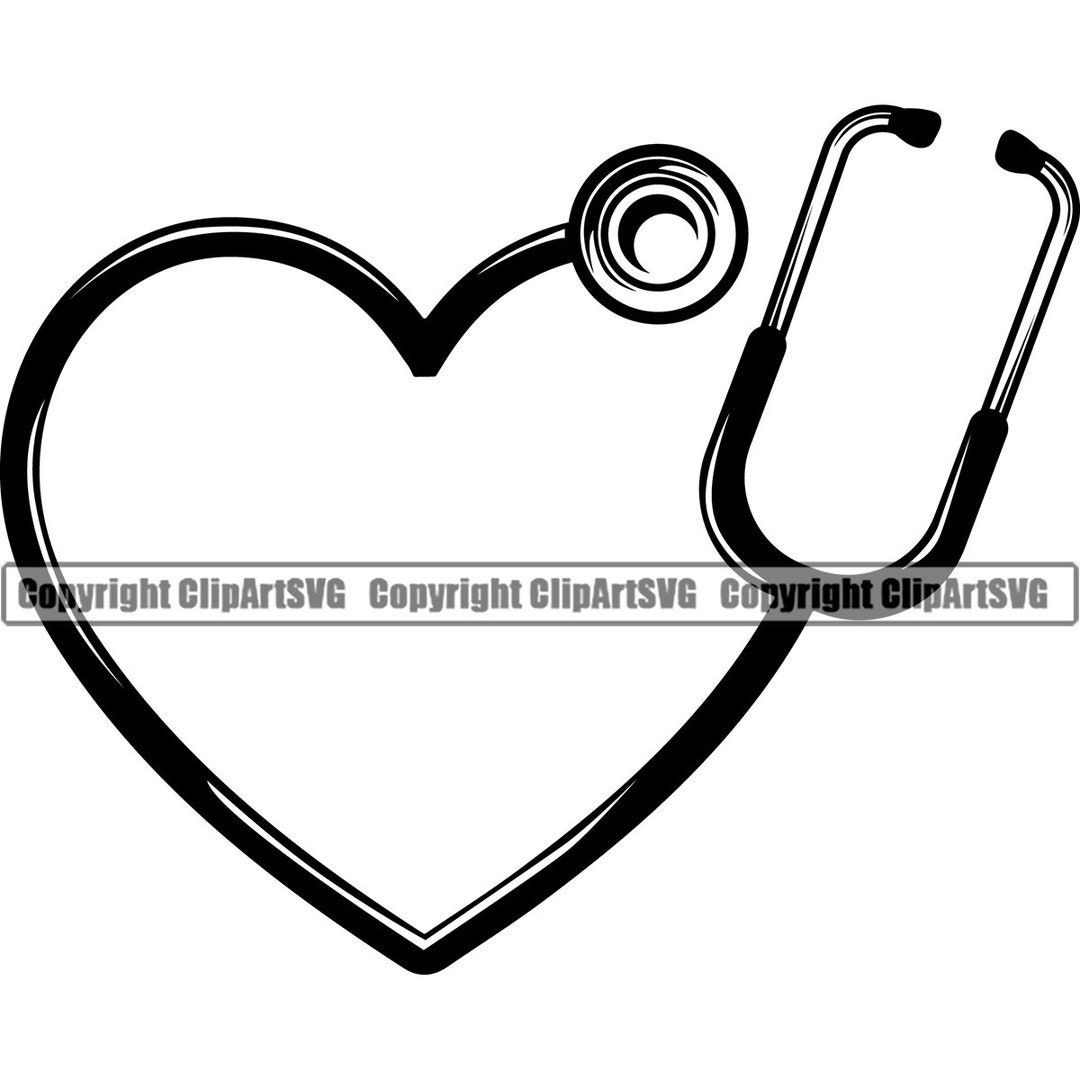Stethoscope Heart Medical Health Cardiology Healthy Doctor - Etsy