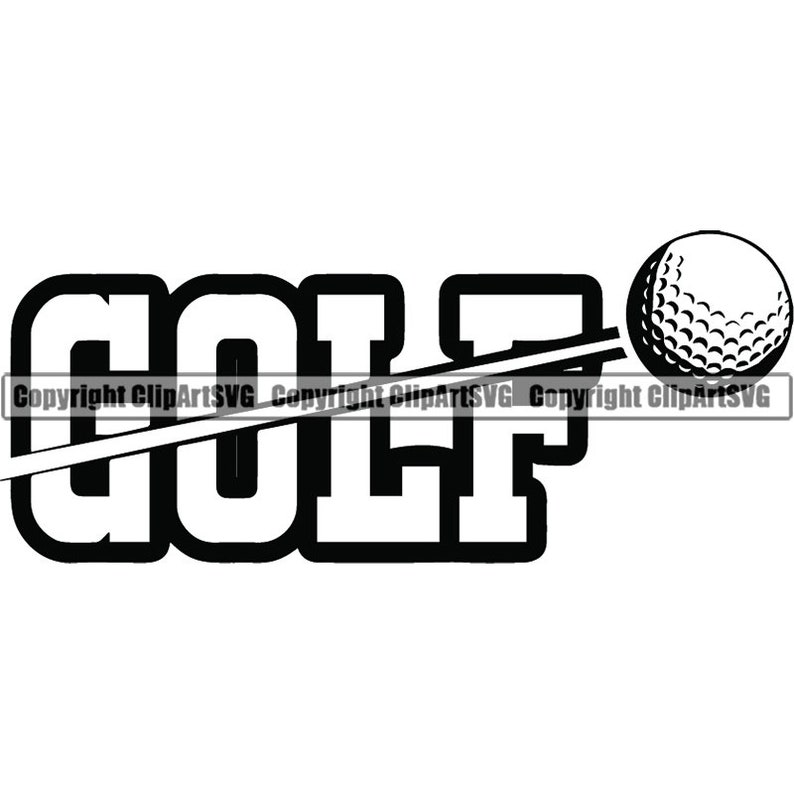 Golf Logo 66 Tournament Club Golfer Golfing Sport Course Ball Etsy