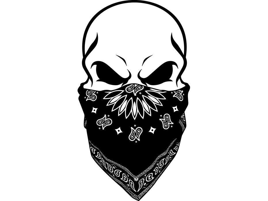 Gangster Skull SVG