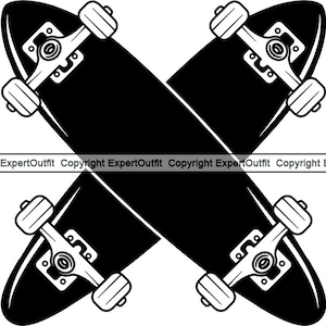 Sport Skateboarden Skateboard Skateboarder Wiel Truck Competitie Park Half Pipe Trick Logo. SVG. PNG Clipart Vector Cricut Cut Cutting
