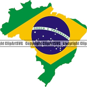 Brasilien Brasilien Südamerika Land Welt Nationale Nation Flagge Symbol Karte Logo Art .JPG .PNG Digital Clipart Clip Art Design Grafik