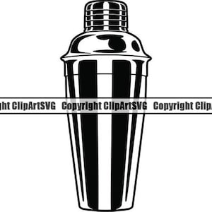 Cocktail Mixer #3 Martini Mixed Drink Party Alcohol Liquor Ice Bar Olive Toothpick Glass Logo .SVG .EPS .PNG Vector Cricut Cut Cutting File