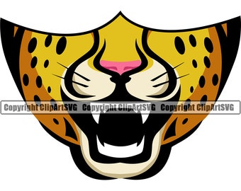 Cheetah Mask Clipart - Etsy