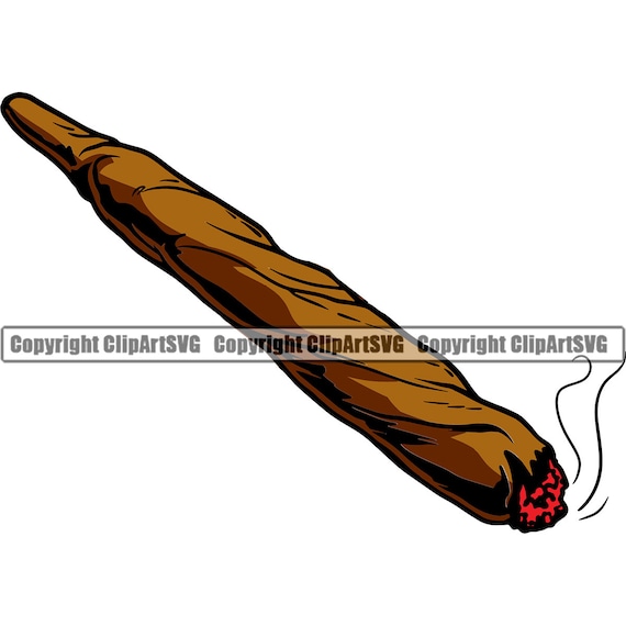 Smoking Marijuana Joint Blunt Cigar Paper Roll Burn Pot Weed Etsy