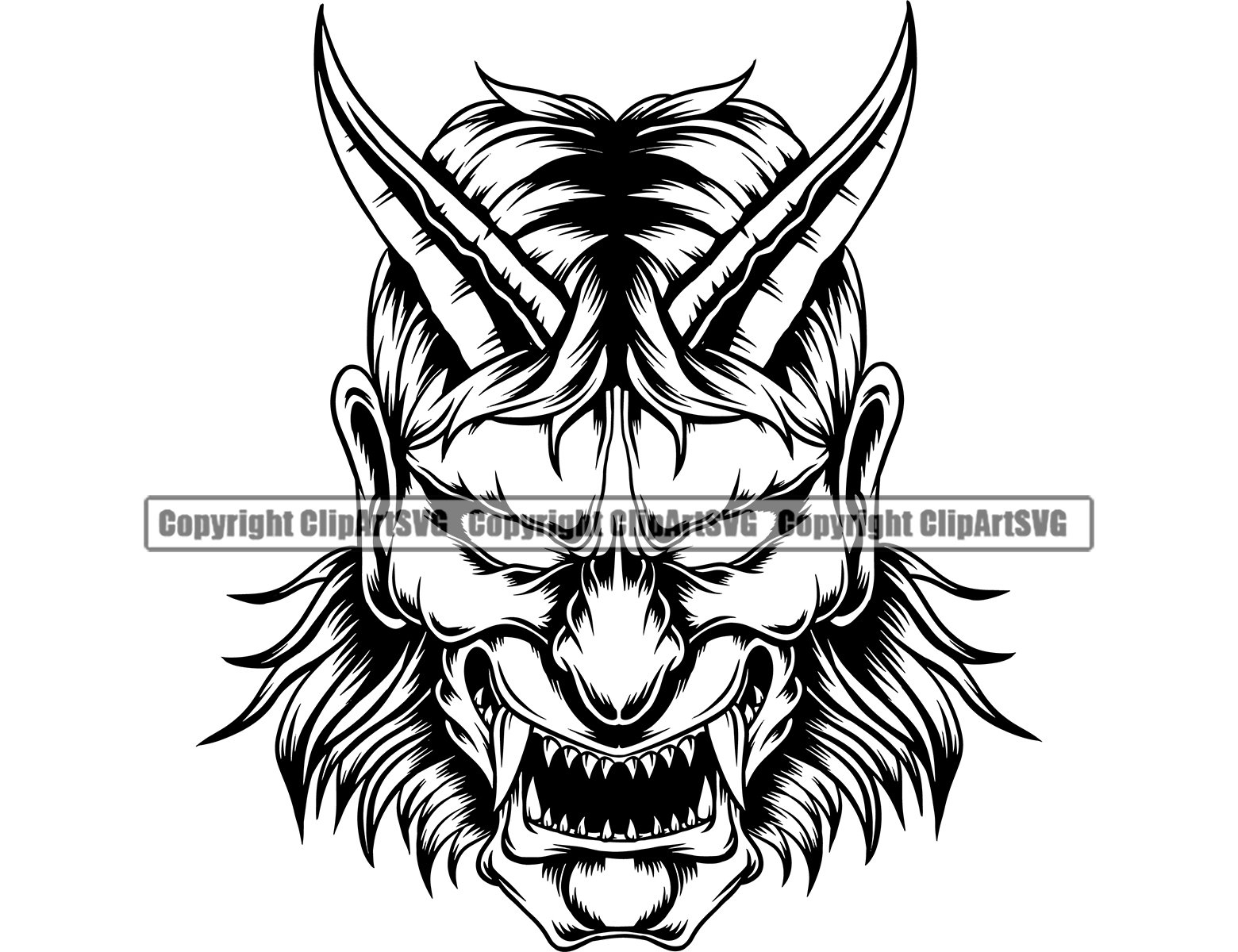 Hannya Mask Tattoo Asian Oriental Warrior Art Japan Demon - Etsy Hannya Mask Tattoo Asian Oriental Warrior Art Japan Demon - Etsy