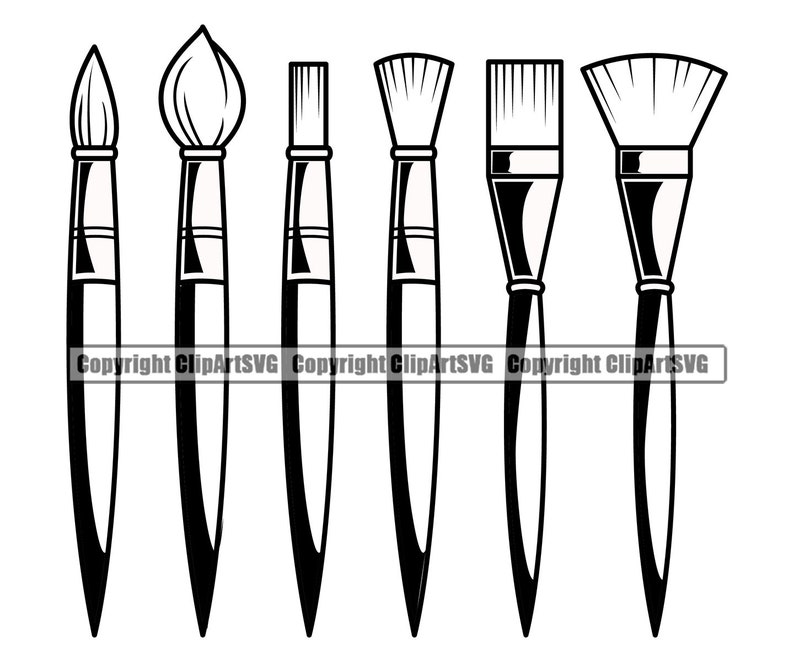 Painting Paint Brush Palette Painter Wet Bristle Tip Artist Art Artwork Create Hobby Picture