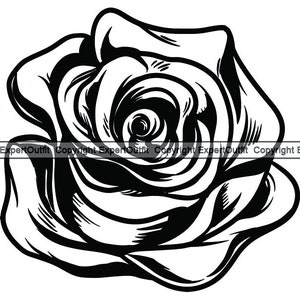 Rosa #8 Pétala Botão Amor Flor Buquê Espinho Folha Natureza Jardim Tatuagem Floral Flor Feriado Logo.SVG .PNG Clipart Vetor Cricut Corte Corte