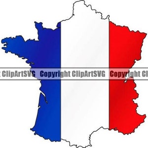 Frankreich Französisch Europa Land Welt Nationale Nation Flagge Karte Logo Art .JPG .PNG Clipart Clip Art Design Grafik Download Printable File