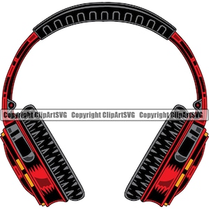 DJ Disc Jockey Koptelefoon Muziek Draaitafel Audio Vinyl Record Album Club Party Radio Geluid Design Element Art Logo SVG PNG Vector Clipart Knippen