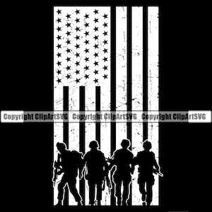 Soldado caído Vet Veterano Mapa Angustiado EE.UU. Signo Bandera Casco Guerra Héroe Guerra EE.UU. P.O.W M.I.A Arte Diseño Logotipo SVG Vector Clipart Cortar Archivo