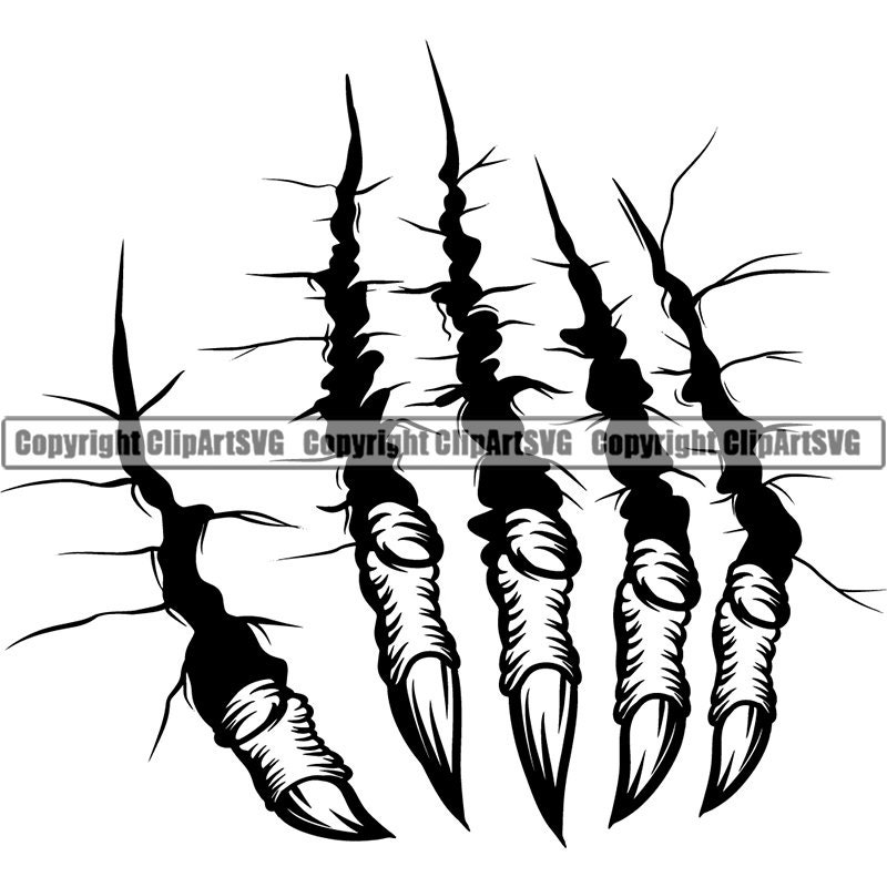 Flesh Riping Icon Skull Skeleton Hand Rip Ripping Grab Grabbing Cracked Wall Crack Evil ...