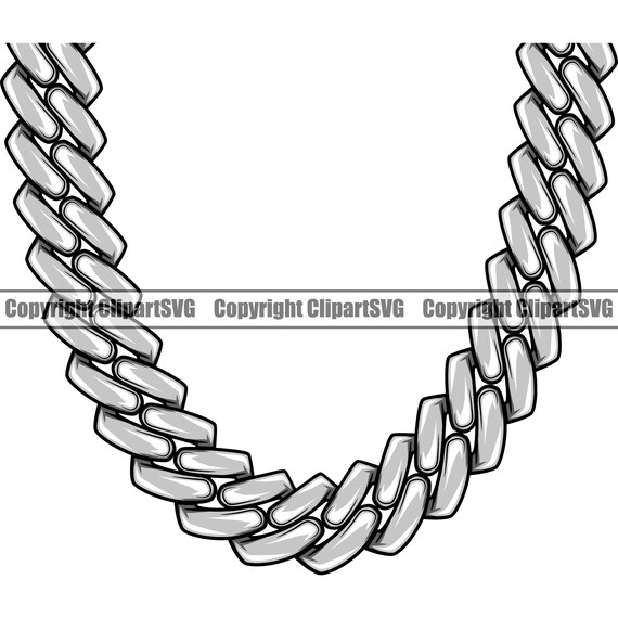 Silver Platinum Chain Link Necklace 