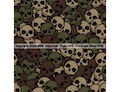 Skull Crossbones Green Camo Camouflage Seamless Skeleton Pattern War Print Military Hunt Wrap Cover Design Logo SVG PNG Clipart Vector Cut