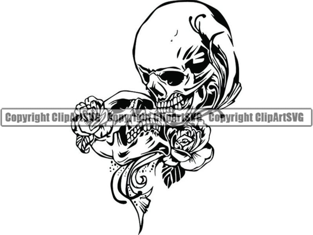 Tattoo uploaded by Raja Tattoo  Skull kissing girl with gambler card   Tattoodo