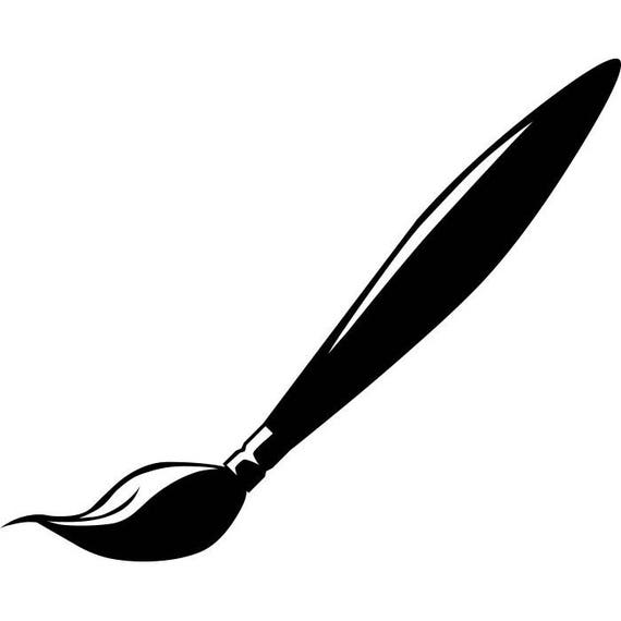 Paintbrush 2 Palette Brush Easel Canvas Artist Painting Etsy