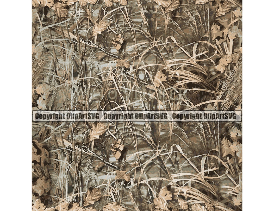 Grass Camo Camouflage Seamless Pattern Army Print Marsh Weed Etsy